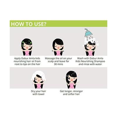 Dabur Amla Kids Nourishing Hair Oil 200 ml - Hair Oils