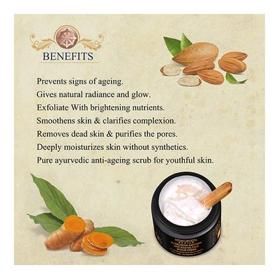 Bioayurveda Basics Kumkumadi Saffron Anti-Ageing Face Scrub Creme 120 gm - Scrubs & Exfoliants