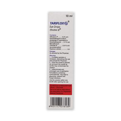 Tariflox D Eye Drops 10ml - Eye Infections-Eaa