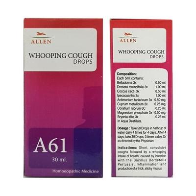 Allen A61 Whooping Cough Drops 30 ml - Homeopathic Drops