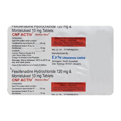 CNF Activ+ tablets 10's - Allergies-Ant