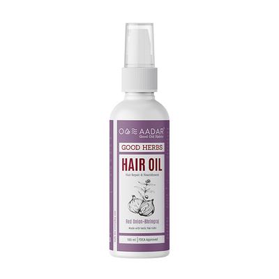 AADAR Good Herbs Hair Repair & Nourishment Hair Oil - Red Onion & Bhringaraj 100 ml - Hair Oils
