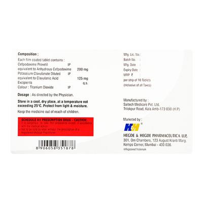 HHCEPO CV Tablet 10's - Bacterial Infections-Cep
