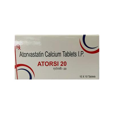 ATORSI 20 Tablet 10's - High Cholesterol-Dys