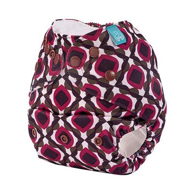 Bumberry Reusable Pocket Diaper with 1 Microfiber Insert - Beetroot - Diapers & Wipes