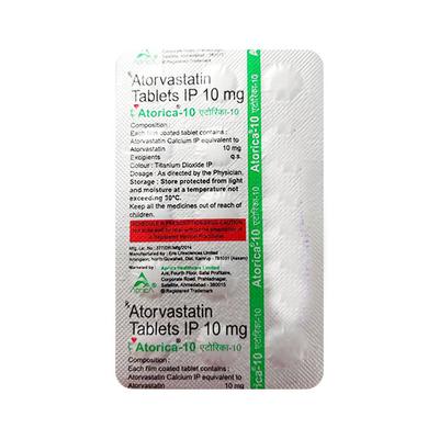 ATORICA 10 Tablet 15's - High Cholesterol-Dys