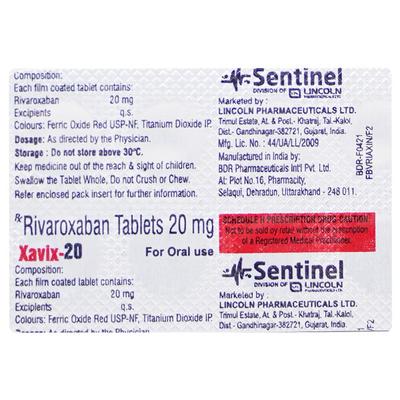 XAVIX 20 Tablet 10's - Blood Clot-Ant