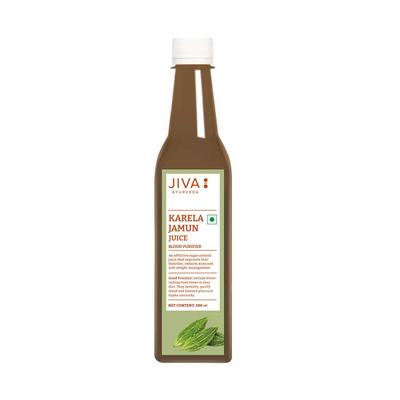 Jiva Ayurveda Karela Jamun Plus Juice 500 ml - Diabetes Care (Ayush)
