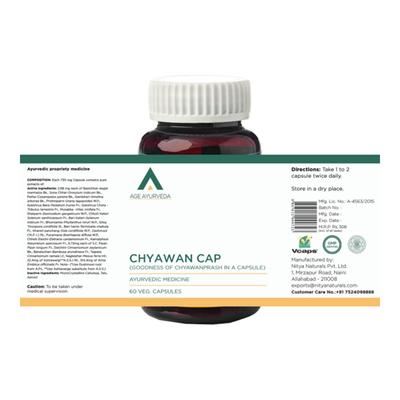 Age Ayurveda Chyawan Cap Veg. Capsule (Pack of 4 x 60's) - Chyawanprash
