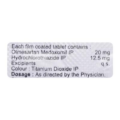 Olcure H 20/12.5mg Tablet 10'S - Hypertension-Ang