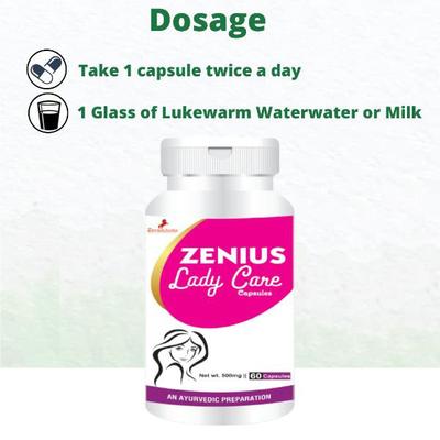 Zenius Lady Care 500 mg Capsule 60's - Speciality Medicines