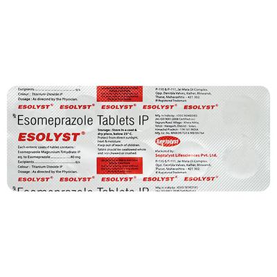 ESOLYST 40mg Tablet 10's - Ulcer/Reflux/Flatulence-Aaa
