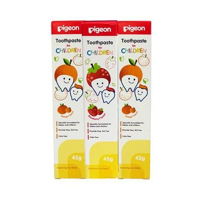 Pigeon Children Toothpaste Combo (Strawberry 1's + Orange 2's) 45 gm - Baby Oral Care