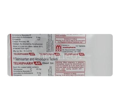 Telmipharm Amh Tablet 10'S - Hypertension-Ana