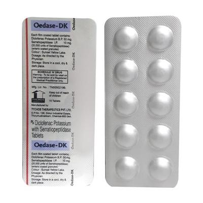 Oedase DK Tablet 10'S - Pain relief-Nsa
