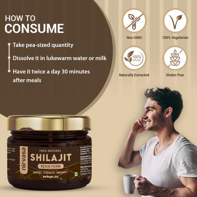 Nirvasa Shilajit Resin (Pack of 6 x 20 gm) 1's - Sexual Care