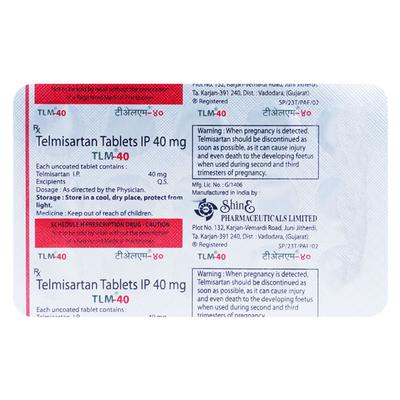 TLM 40 Tablet 15's - Hypertension-Ang