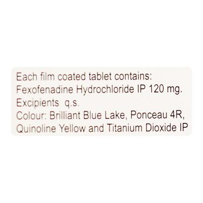 FEXAIR 120 Tablet 10's - Allergies-Ant