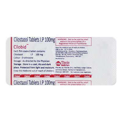 Cilobid 100mg Tablet 10'S - Intermittent Claudication-Per