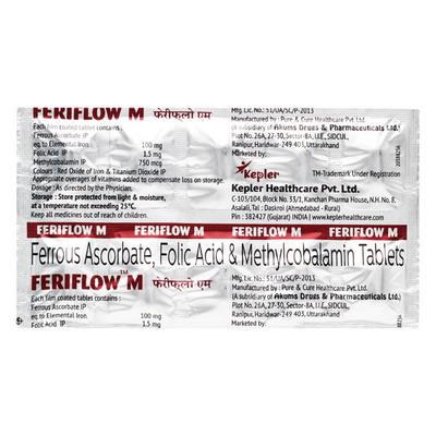 FERIFLOW M Tablet 10's - Iron Supplement/Anaemia-Vma