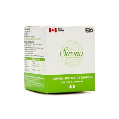 Sirona Premium Applicator Tampons - (Mini Flow) 16's - Tampons