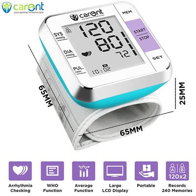 Carent Wrist Blood Pressure Monitor (W02) - Blood Glucose Monitors/Strips