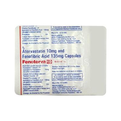 Fenotorva 10mg Capsule 10'S - High Cholesterol-Dys