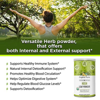 Organic Veda Neem Leaf Powder 454 gm - Pure Herbs