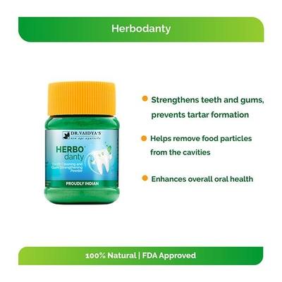 Dr.Vaidya's Herbodanty Powder (Pack of 2 x 50 gm) - Speciality Medicines