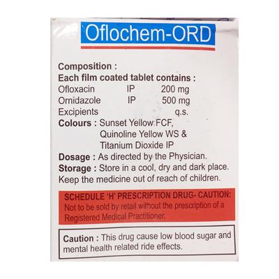 OFLOCHEM ORD Tablet 10's - Bacterial Infections-Qui