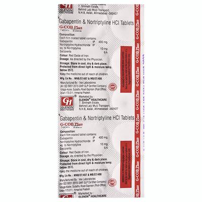 G COB PLUS Tablet 10's - Neuropathic Pain-Dru