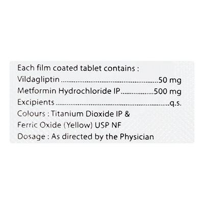 VILDASURE M 500 Tablet 10's - Diabetes-Ant