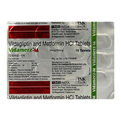 VIDAMERZ M Tablet 15's - Diabetes-Ant