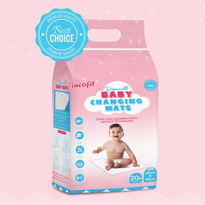 Incofit Disposable Baby Changing Mats (60 x 45 cm) 20's - Baby Bedding