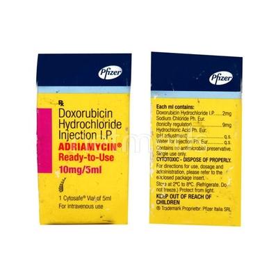 Adriamycin Rtu 10mg Injection 1'S - Cancer Oncology-Cyt
