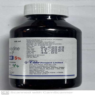 TOPOVID 5% Solution 100ml - Wound Care-Ski