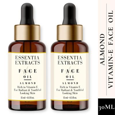 Essentia Extracts Face Oil - Almond (Pack of 2 x 15 ml) 1's - Face Serum