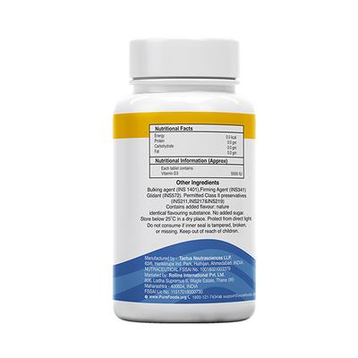 PureFoods Vitamin D3 5000 IU Tablet 60's - Multi-Vitamins