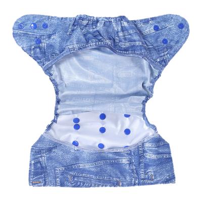 Bumberry Reusable Diaper Cover with 1 Wet Free Insert - Jeans - Diapers & Wipes