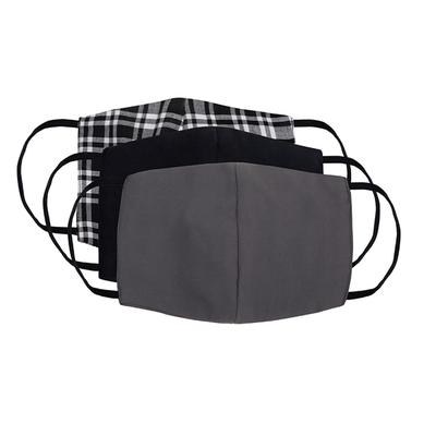 Faballey Charcoal 3 Ply Balloon Reusable Mask Set (3 Pcs) - Face Mask