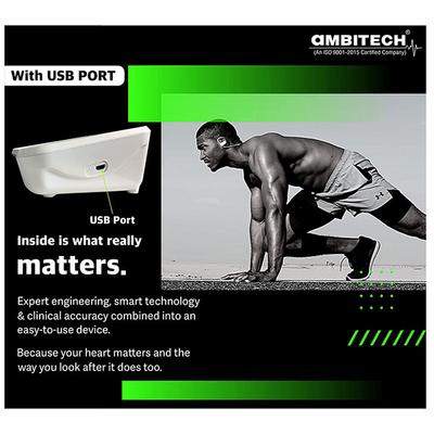 Ambitech Digital Automatic Blood Pressure Monitor With USB Port - Blood Pressure Monitors