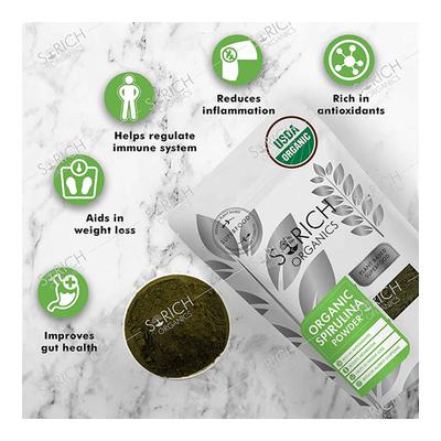 Sorich Organics Organic Spirulina Powder 100 gm - Herbal Dietary Supplement