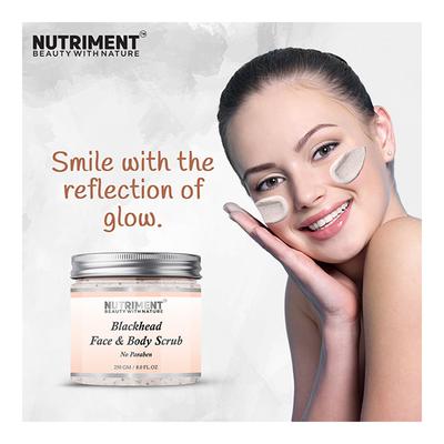 Nutriment Blackhead Face & Body Scrub 250 gm - Face Scrubs
