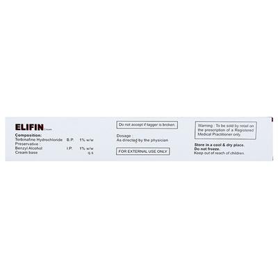 ELIFIN Cream 30gm - Fungal Infections-Taa
