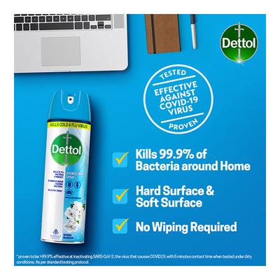 Dettol Multi-Purpose Disinfectant Spray For Hard & Soft Surfaces - Spring Blossom 225 ml - Others