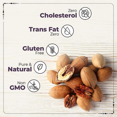 Happilo Premium International Exotic Pecannut Kernel Seeds 150 gm - Nutritional Bars