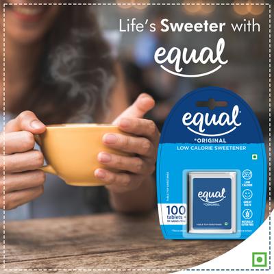 Equal Original Sweetener Tablet (Pack of 4 x 100's) (Free 10's Tablet Each) 1's - Sweeteners