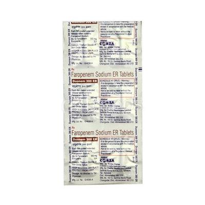 Duonem ER 300mg Tablet 6'S - Bacterial Infections-OBL
