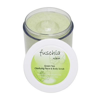 Fuschia Clarifying Face & Body Scrub - Green Tea 100 gm - Face Scrubs