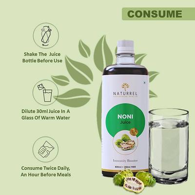 Naturrel Noni Juice 800 ml + Free 200 ml - Ayurvedic Juices